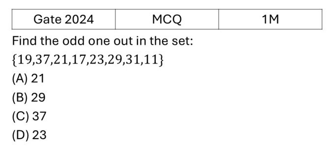 GATE 2024 Reasoning previous year question GATE_2024_Q2