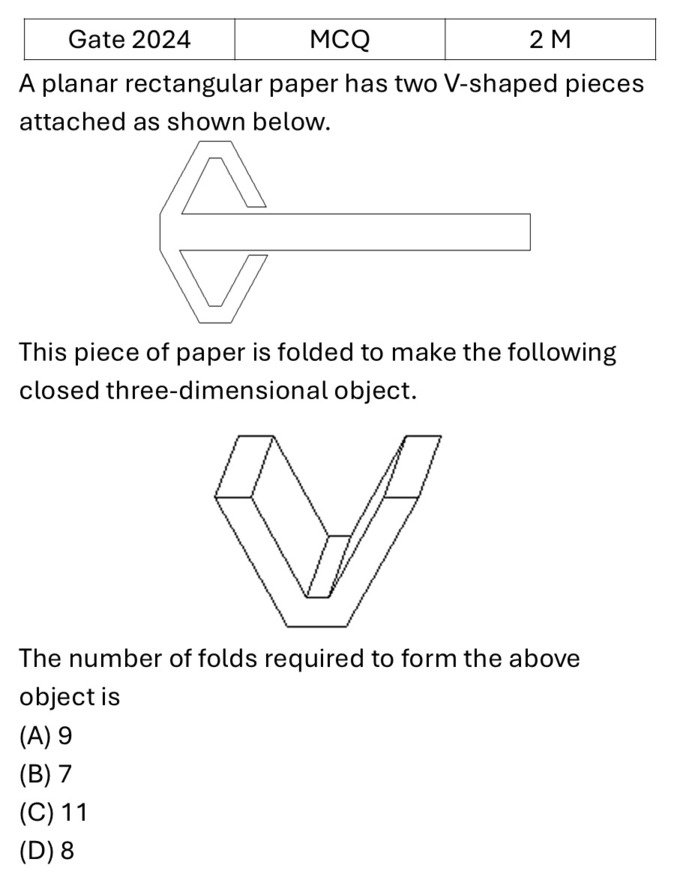 GATE 2024 Reasoning previous year question GATE_2024_Q9
