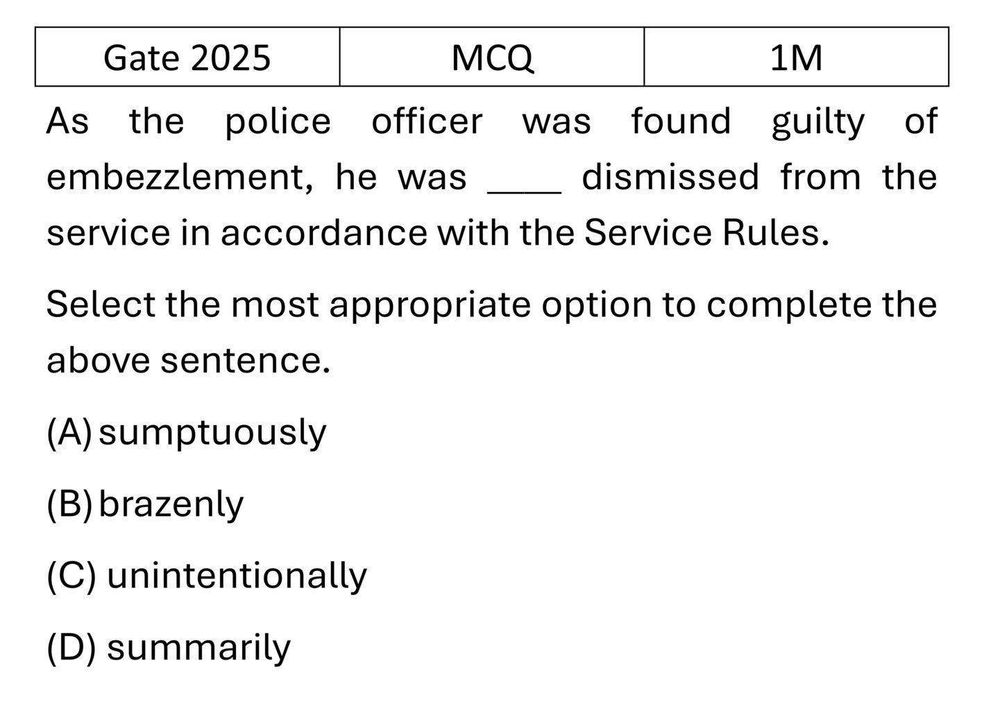 GATE 2025 English previous year question GATE_2025_Q2