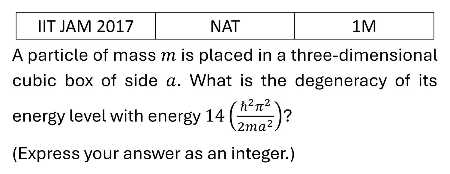 IIT JAM 2017 Potential Well previous year question IIT_JAM_2017_Q45