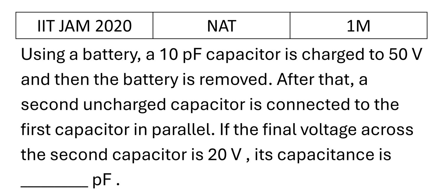 IIT JAM 2020 Basic Electronics previous year question IIT_JAM_2020_Q45