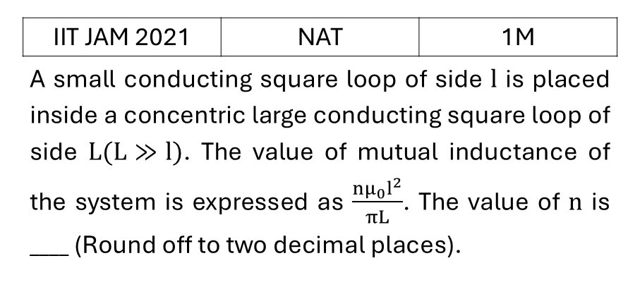 IIT JAM 2021 Electrodynamics previous year question IIT_JAM_2021_Q43