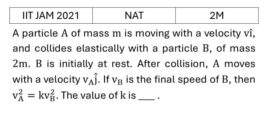 IIT JAM 2021 Basic Mechanics previous year question IIT_JAM_2021_Q57