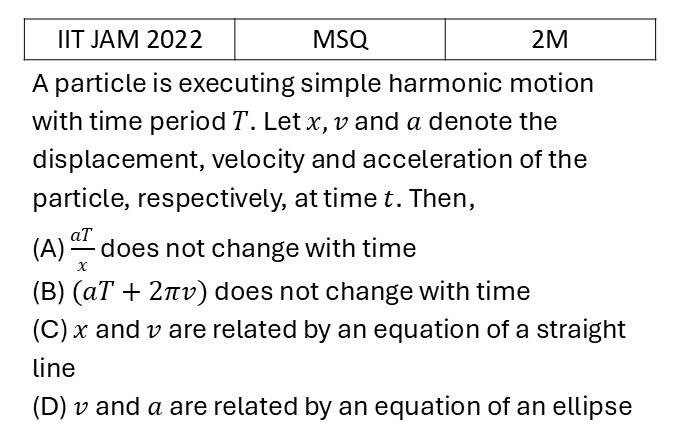 IIT JAM 2022 SHM previous year question IIT_JAM_2022_Q34