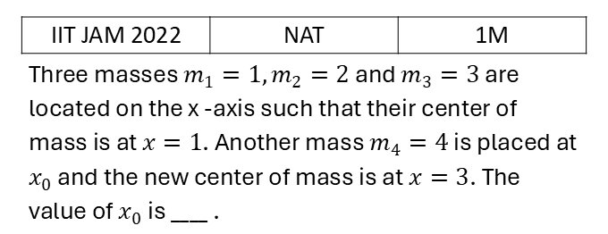 IIT JAM 2022 Basic Mechanics previous year question IIT_JAM_2022_Q45