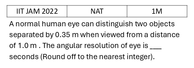 IIT JAM 2022 Ray Optics previous year question IIT_JAM_2022_Q46