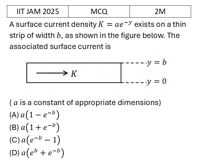 IIT JAM 2025 Basic Electronics previous year question IIT_JAM_2025_Q23