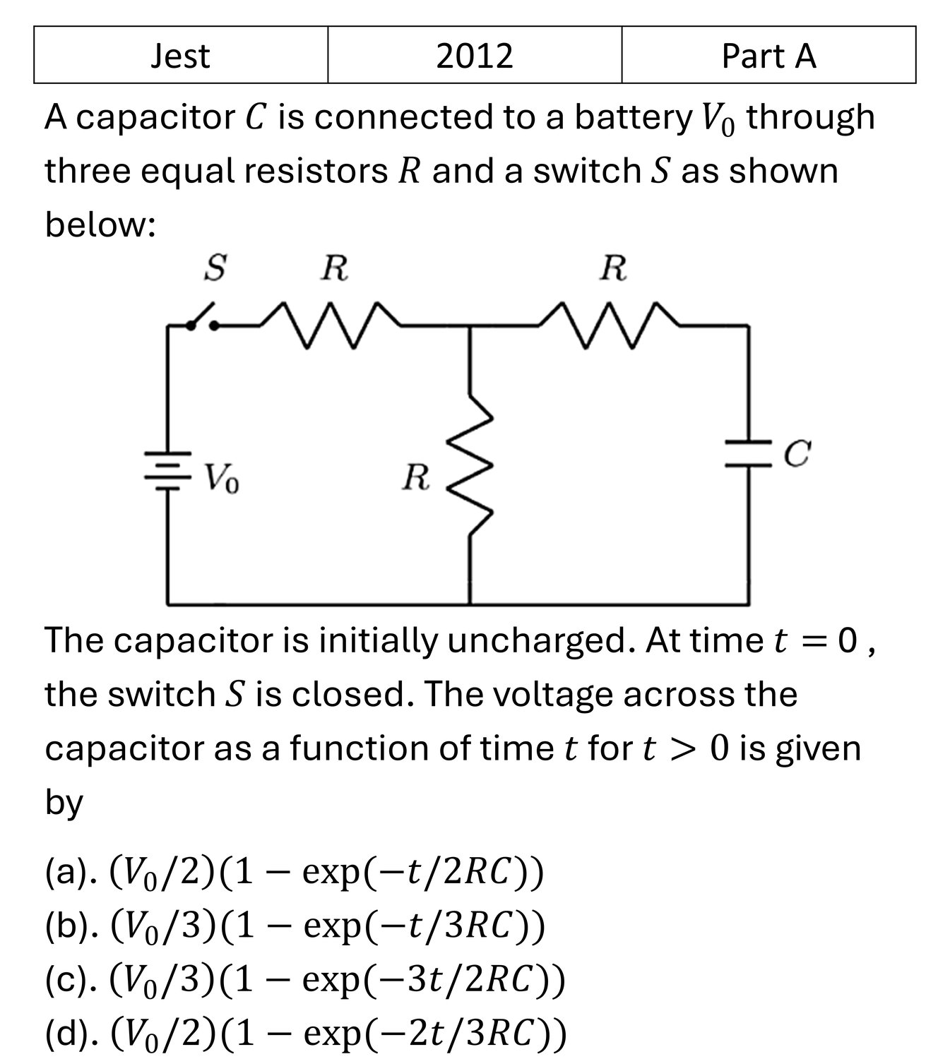 JEST 2012 Basic Electronics previous year question JEST_2012_Q23