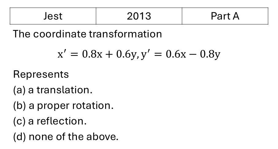 JEST 2013 Vector Analysis previous year question JEST_2013_Q3