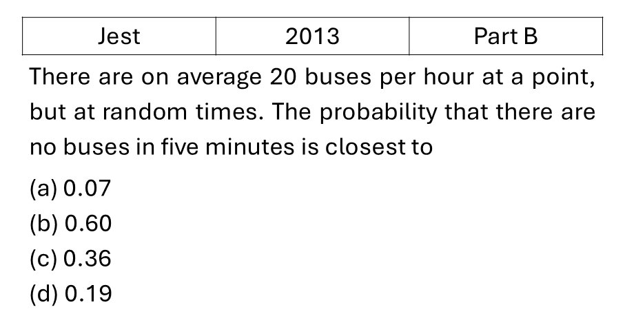 JEST 2013 Probability previous year question JEST_2013_Q32