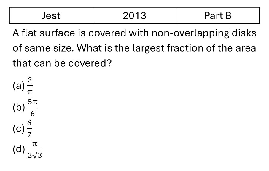 JEST 2013 Crystallography previous year question JEST_2013_Q46