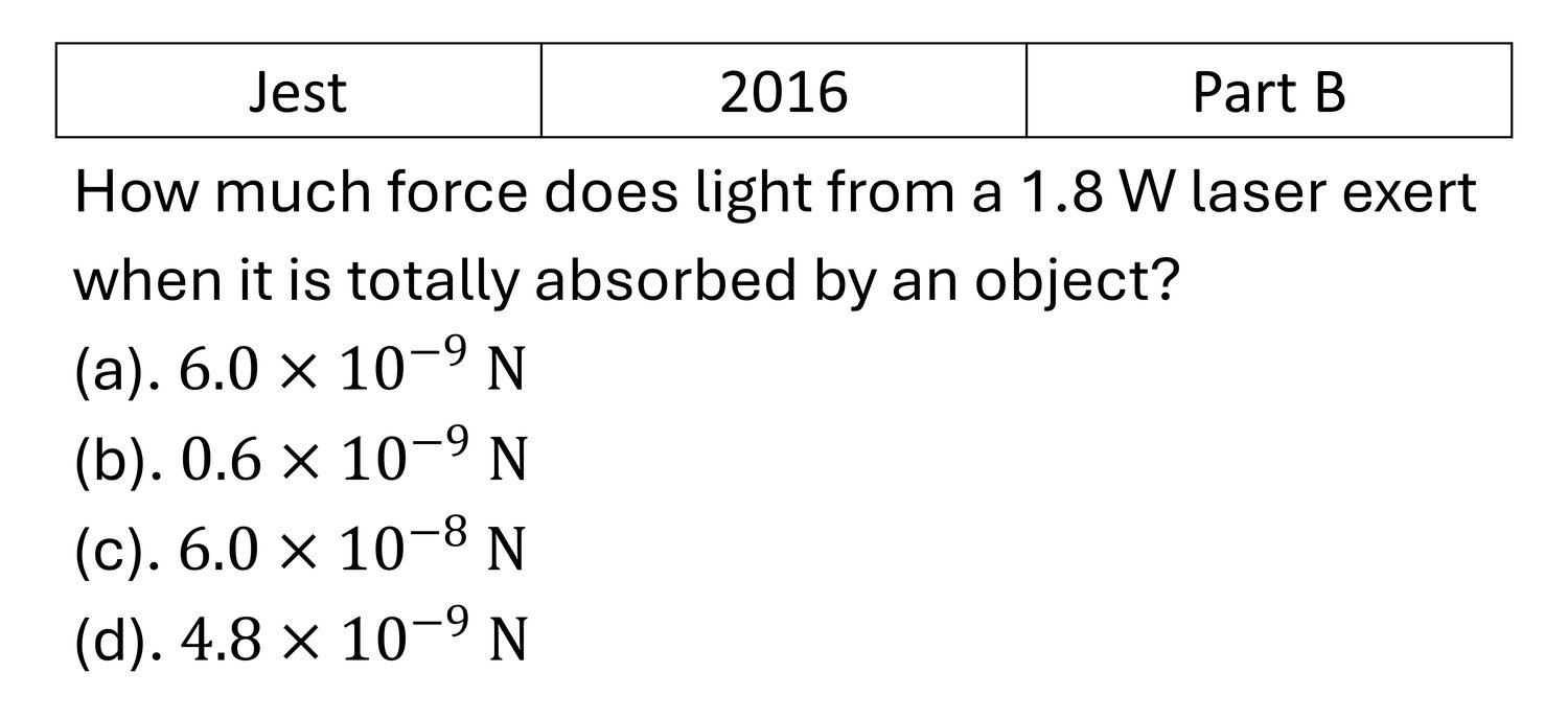 JEST 2016 EM Waves previous year question JEST_2016_Q46