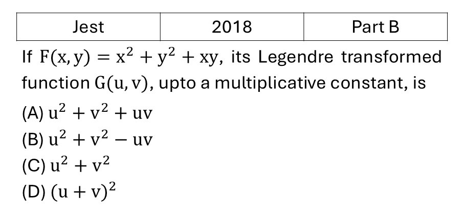 JEST 2018 Canonical transformation and poison brackett previous year question JEST_2018_Q37