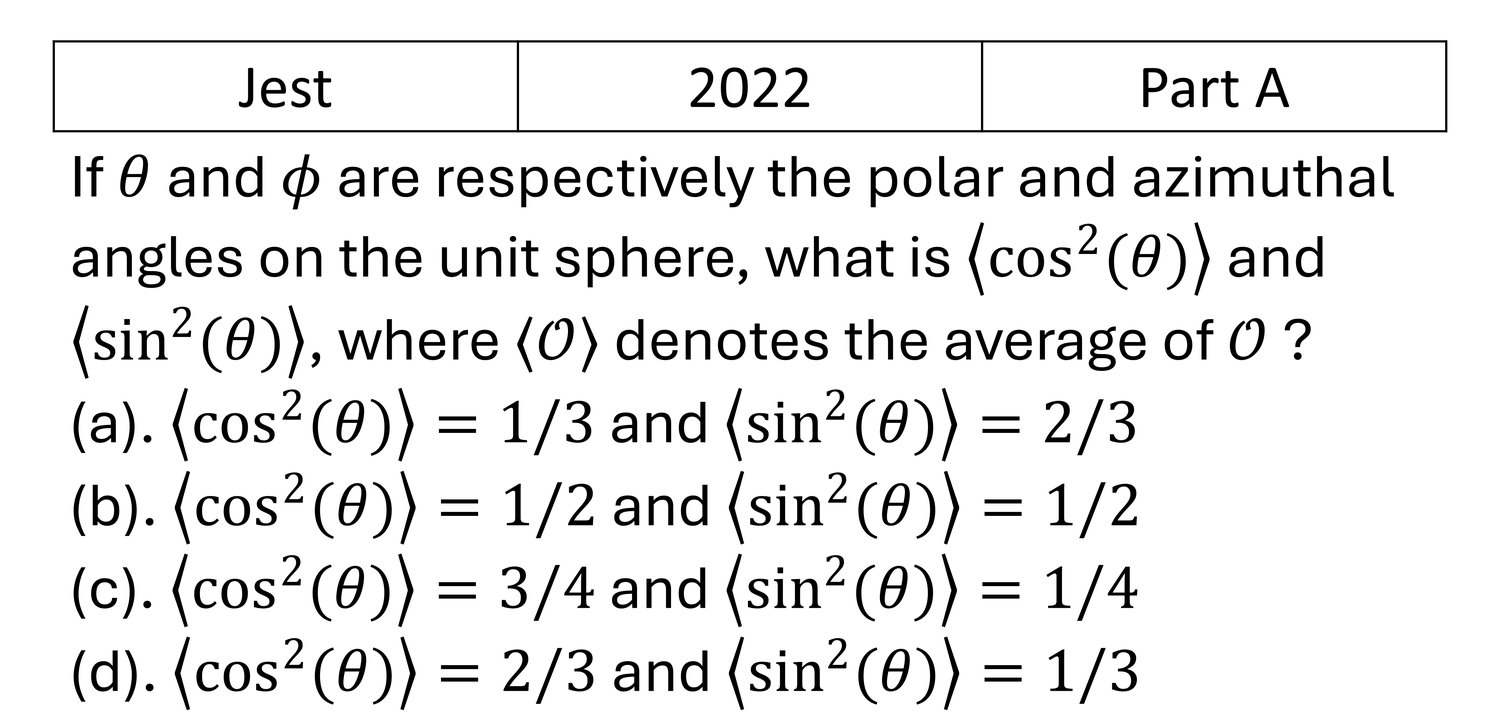 JEST 2022 Basic Calculus previous year question JEST_2022_Q12