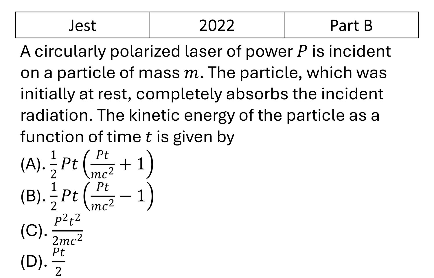 JEST 2022 EM Waves previous year question JEST_2022_Q38