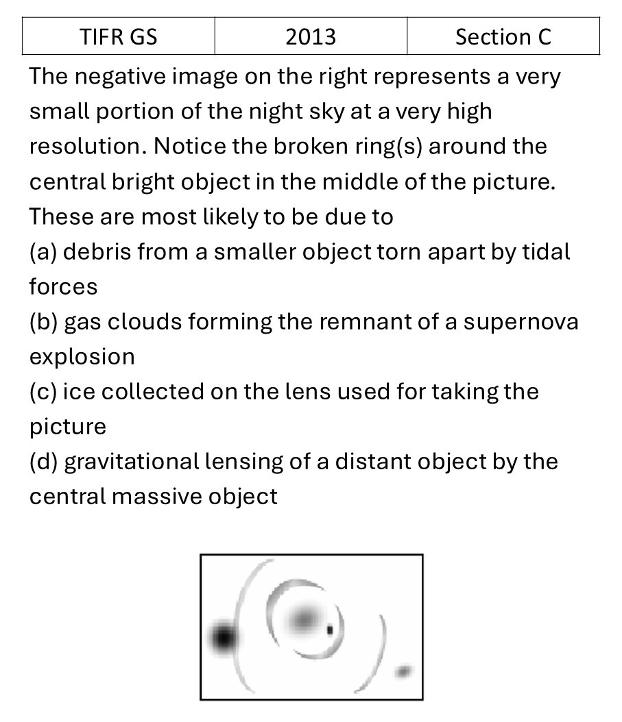 TIFR 2013 C Central Forces, Gravitation and Universe previous year question TIFR_2013_C_Q12
