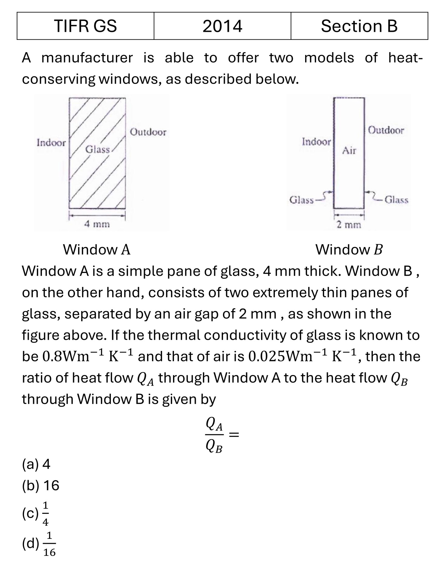 TIFR 2014 B Laws of thermodynamics previous year question TIFR_2014_B_Q34