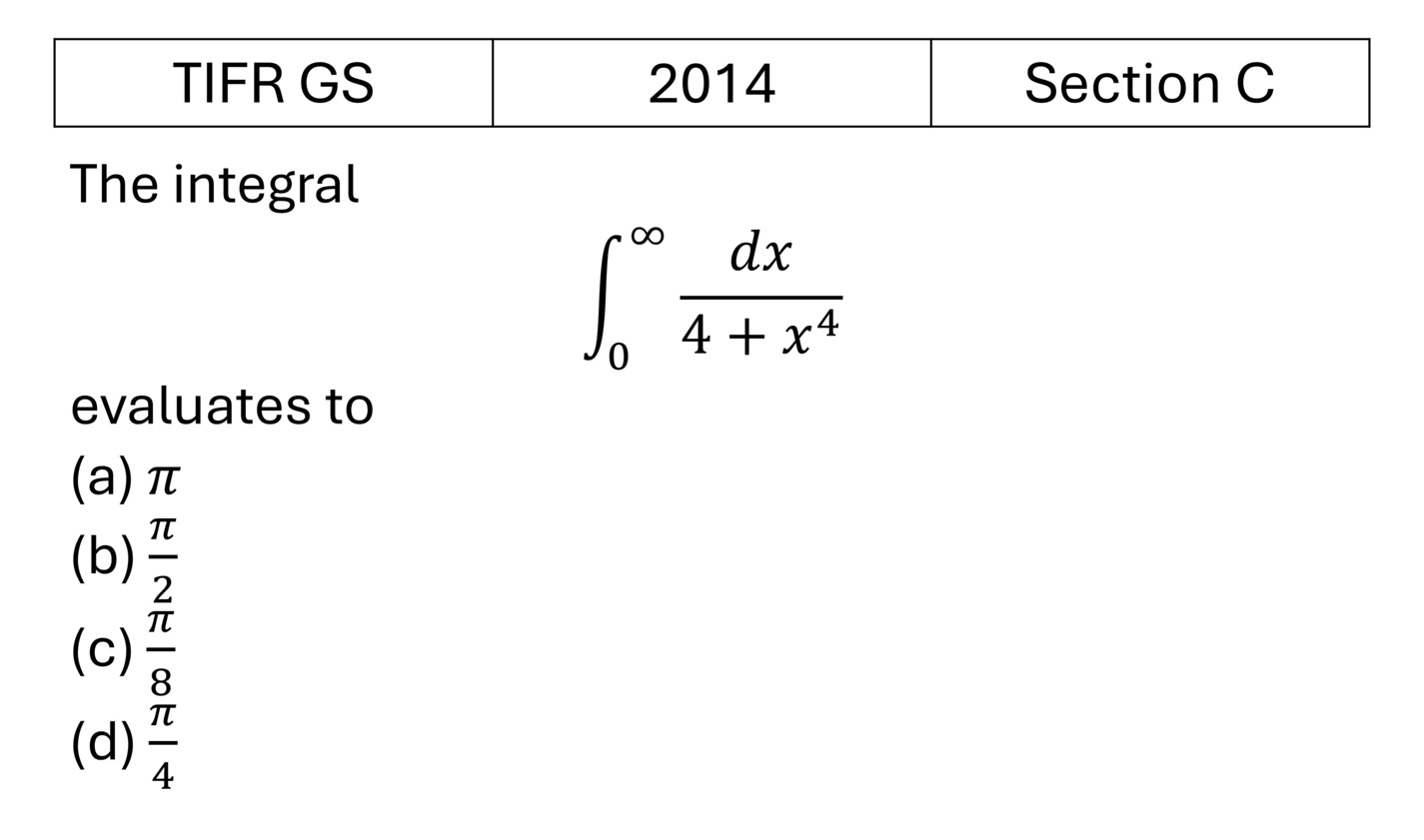 TIFR 2014 C Complex Analysis previous year question TIFR_2014_C_Q41