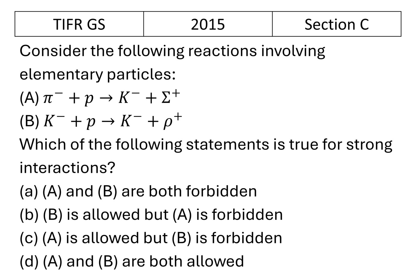 TIFR 2015 C Particle Physics previous year question TIFR_2015_C_Q15