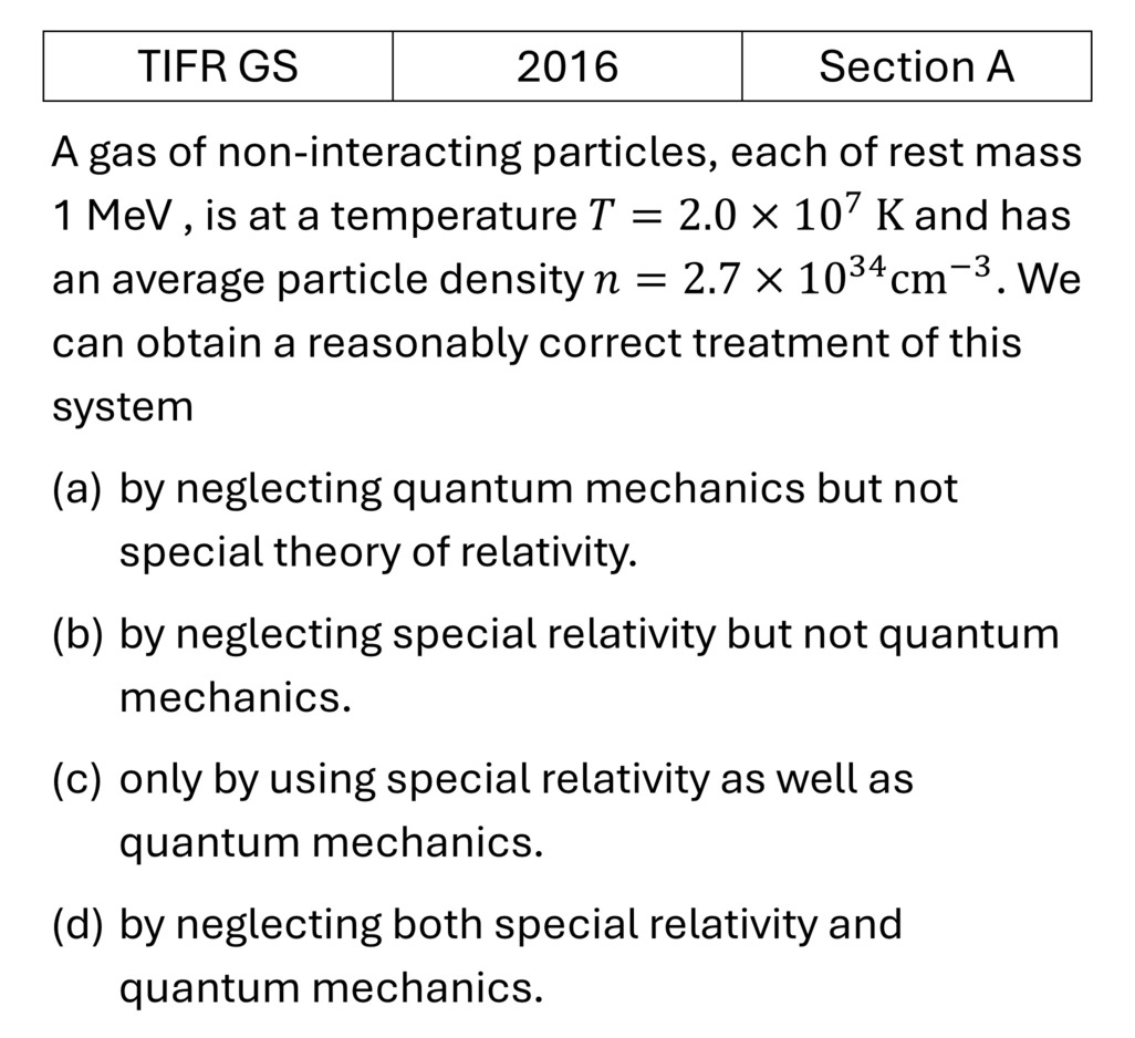 TIFR 2016 A Basic Quantum Mechanics previous year question TIFR_2016_A_Q11