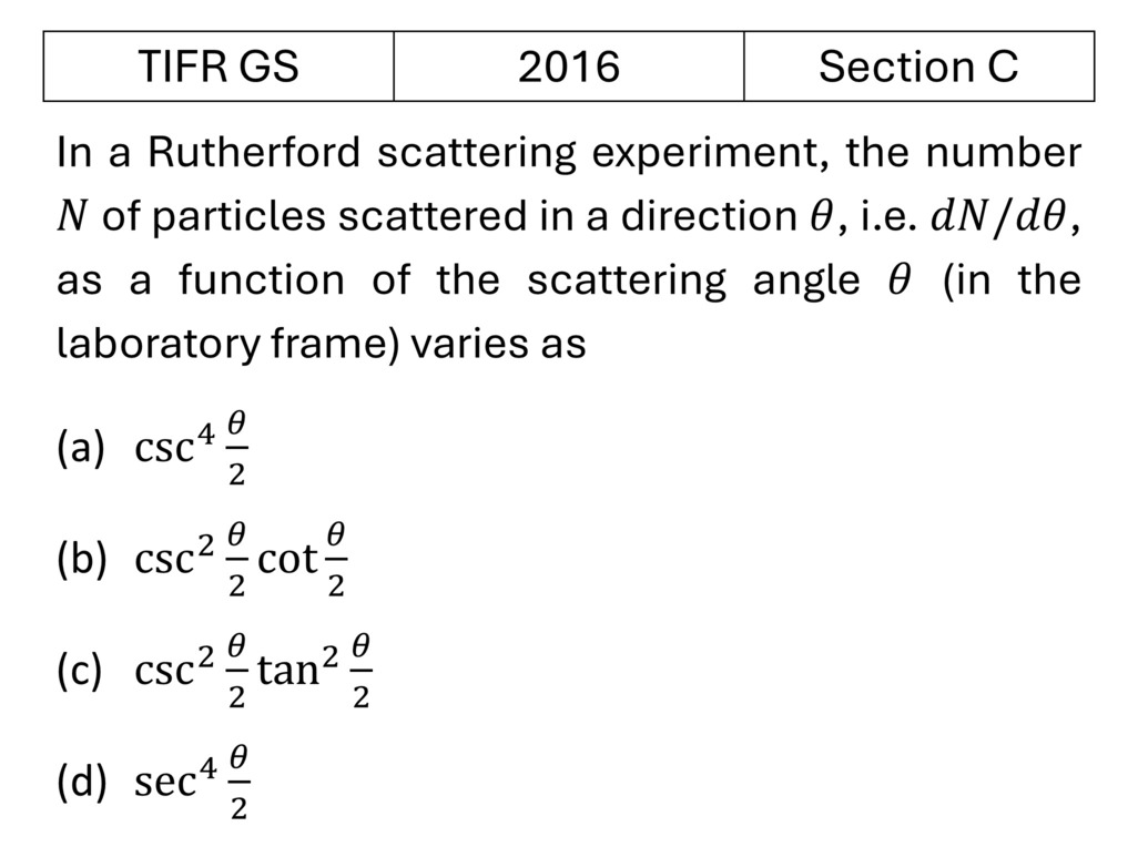 TIFR 2016 C Bohar model previous year question TIFR_2016_C_Q2