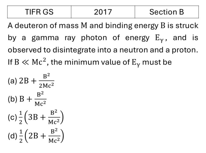 TIFR 2017 B Radioactivity previous year question TIFR_2017_B_Q8
