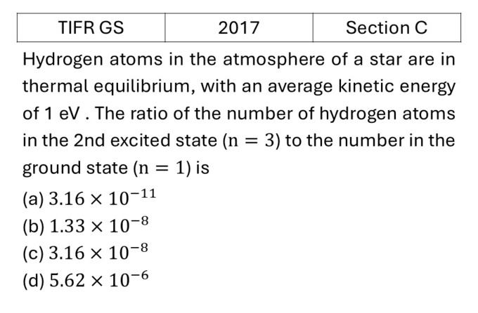 TIFR 2017 C Bohar model previous year question TIFR_2017_C_Q6
