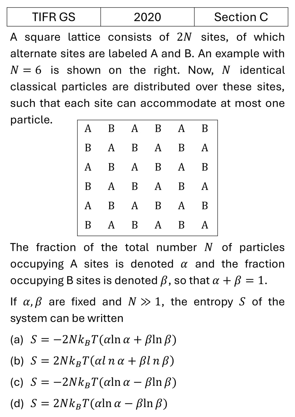 TIFR 2020 C Microstates previous year question TIFR_2020_C_Q8