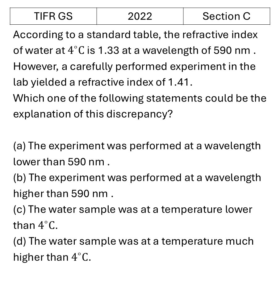 TIFR 2022 C Data Anaysis previous year question TIFR_2022_C_Q6