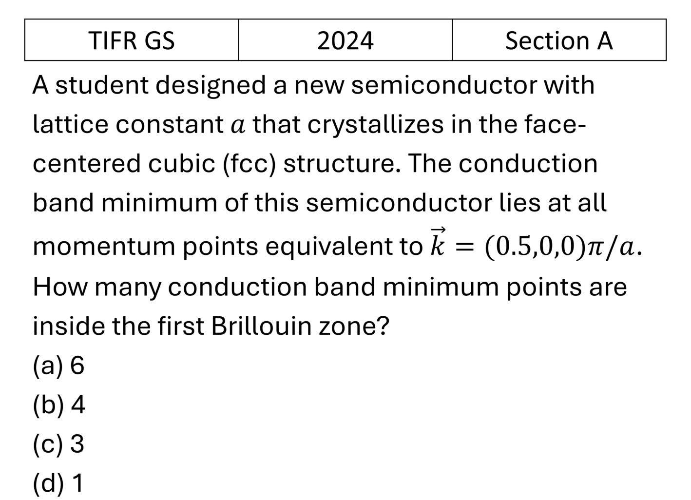 TIFR 2024 A Lattice Vibrations and Thermal Properties previous year question TIFR_2024_A_Q25