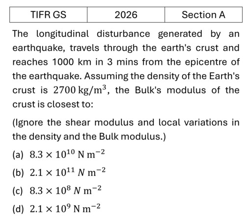 TIFR 2026 A Bulk Matter previous year question TIFR_2026_A_Q24