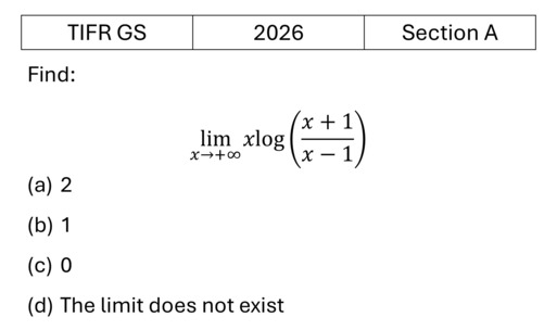 TIFR 2026 A Limits, Continuity and Differentiation previous year question TIFR_2026_A_Q9