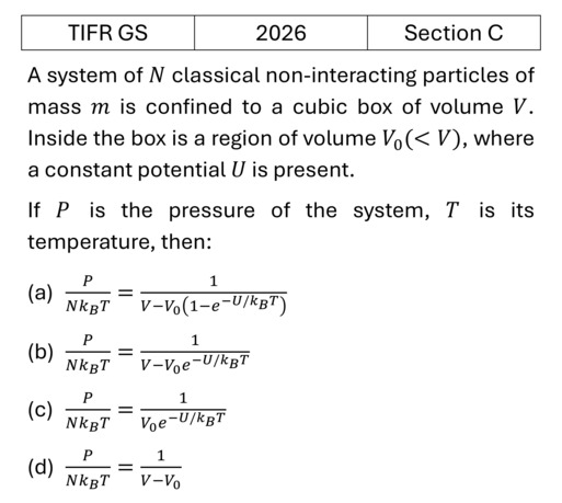 TIFR 2026 C Microcanonical Ensemble previous year question TIFR_2026_C_Q12